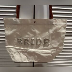 Elegant Cream Bride Tote Bag